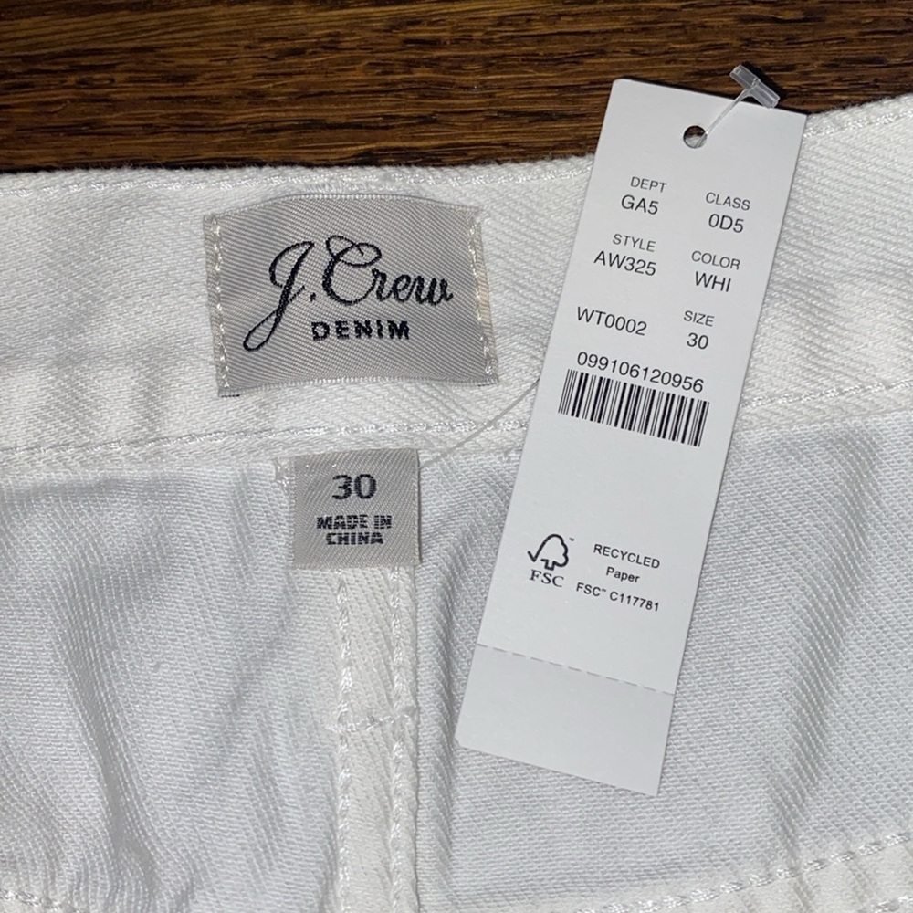 NWT J. Crew Mini Skirt White Eyelet Denim size 30 - Picture 6 of 9